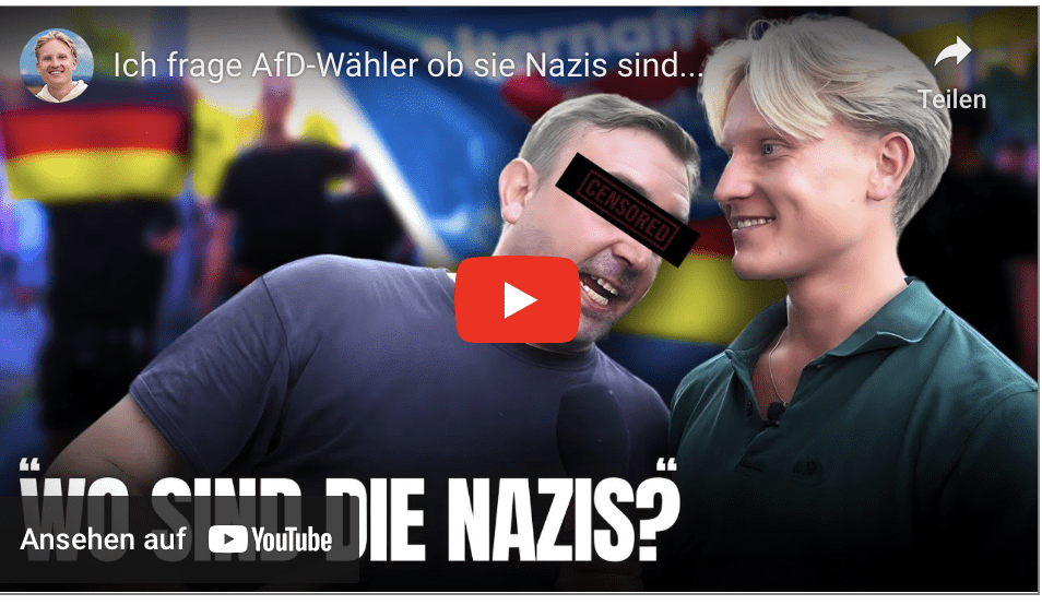 Ich frage AfD-Wähler ob sie Nazis sind…….