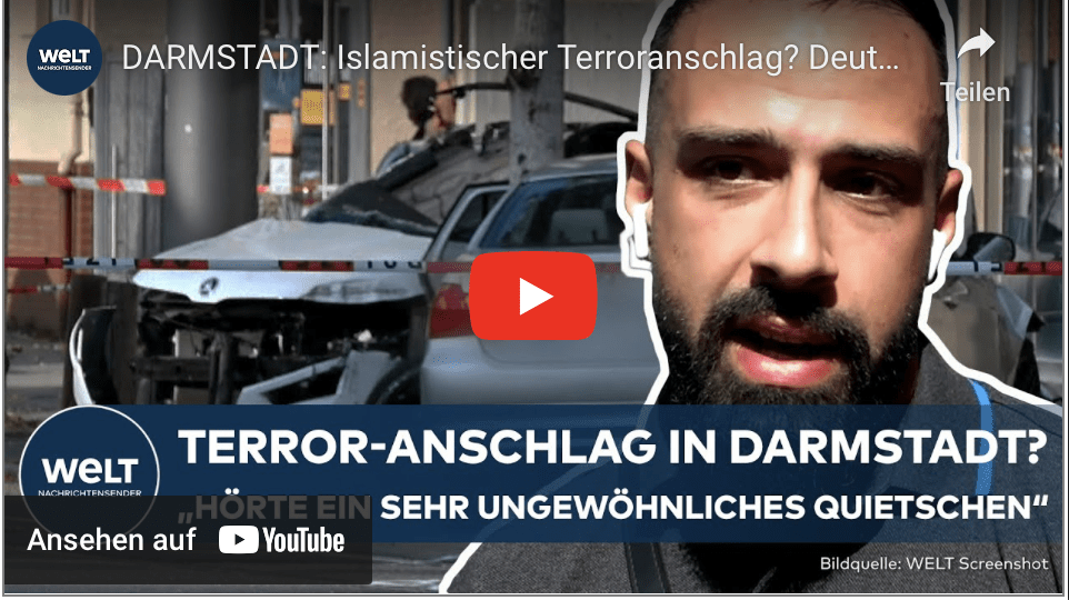 DARMSTADT: Islamistischer Terroranschlag? Deutsch-Afghane verursacht schweren Unfall – Augenzeuge