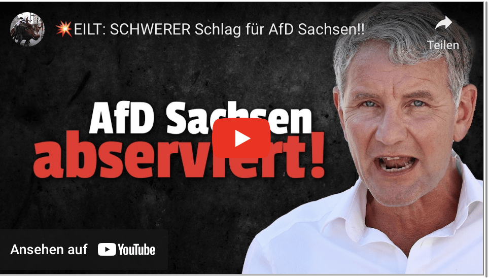 EILT: SCHWERER Schlag für AfD Sachsen!!