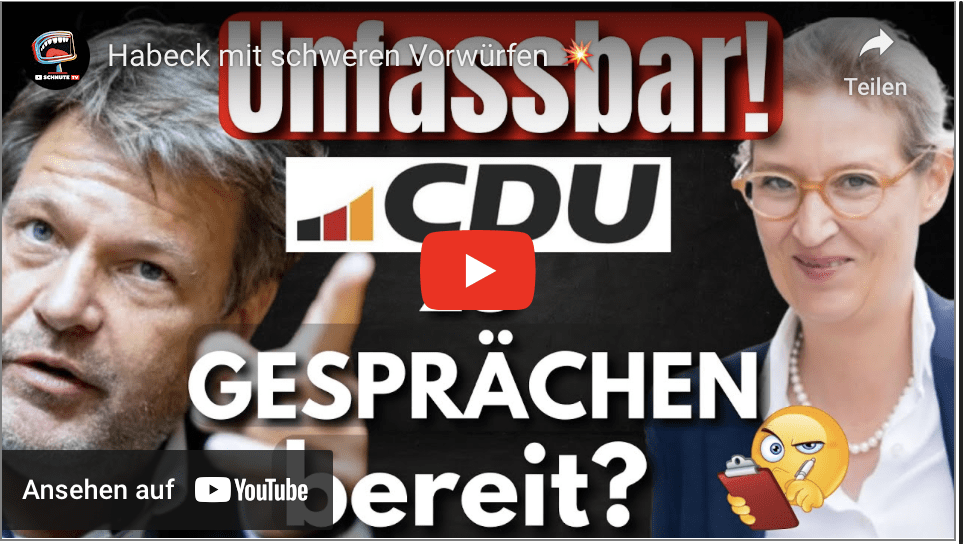 Habeck mit schweren Vorwürfen!