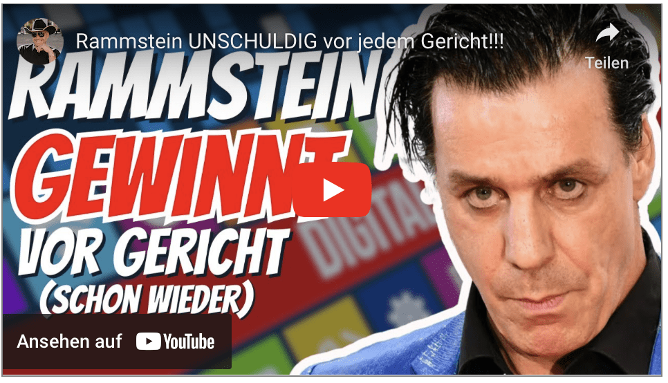 Rammstein UNSCHULDIG vor jedem Gericht!!!