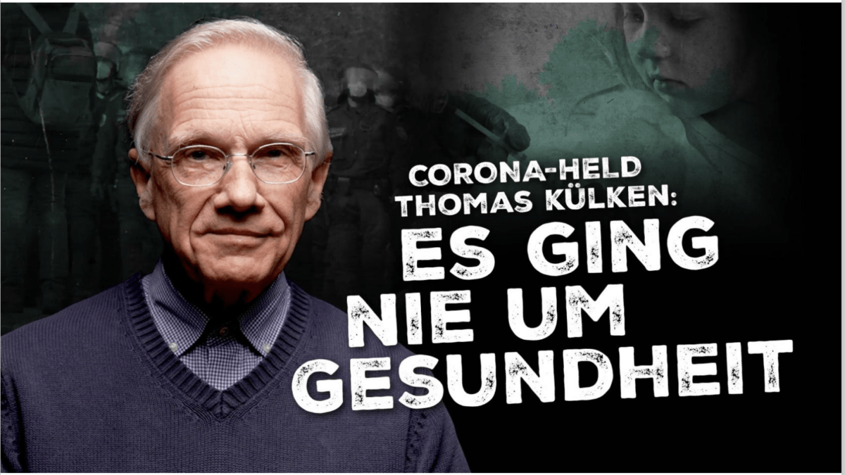 Corona-Held Dr. Thomas Külken: „Es ging nie um die Gesundheit der Bevölkerung“