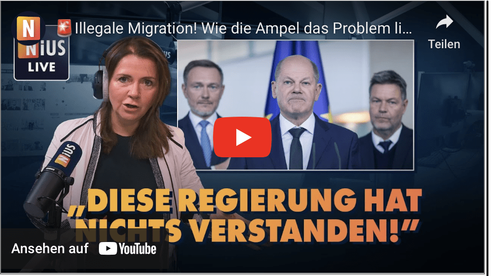 Illegale Migration! Wie die Ampel das Problem links liegen lässt | NIUS Live vom 04. September 2024