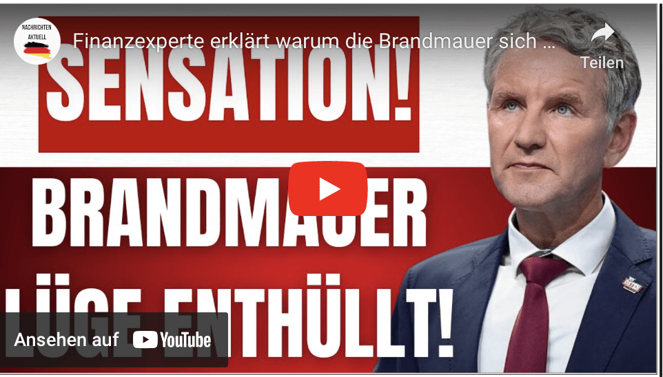 Finanzexperte erklärt warum die Brandmauer sich gegen die CDU richtet!