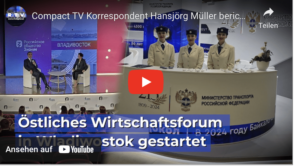 Compact TV Korrespondent Hansjörg Müller berichtet vom „Eastern Economic Forum“
