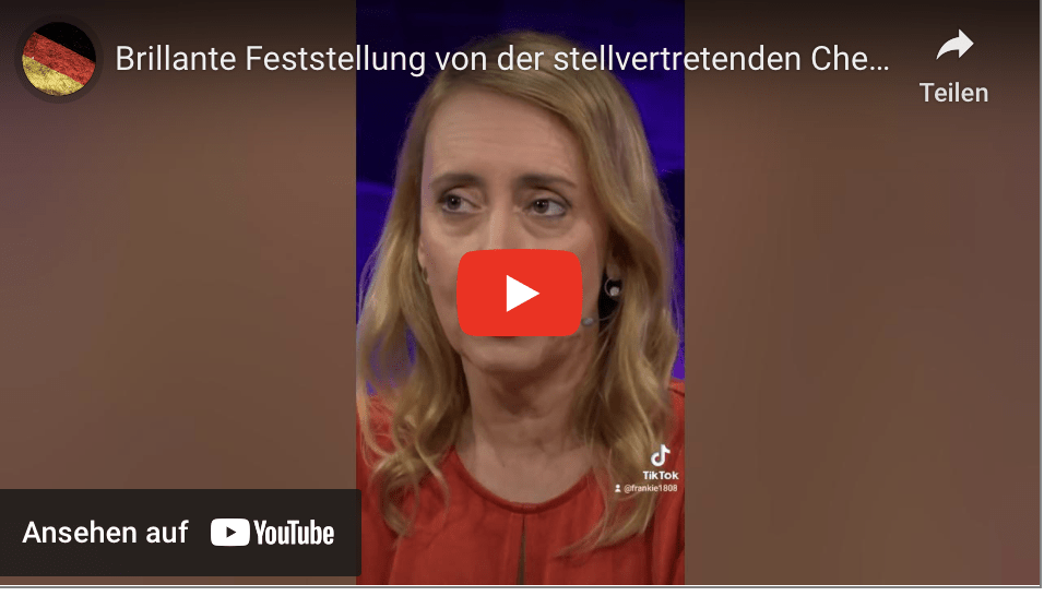 Brillante Feststellung von der stellvertretenden Chefredakteurin des Spiegels