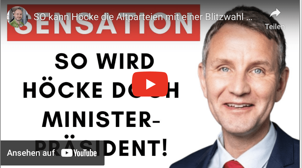 SO kann Höcke die Altparteien mit einer Blitzwahl überrumpeln!