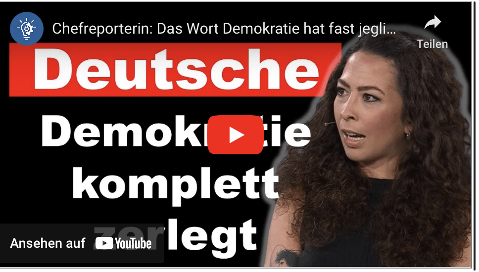 Chefreporterin: Das Wort Demokratie hat fast jeglichen Sinn verloren!