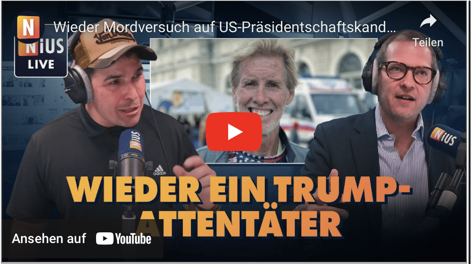 Wieder Mordversuch auf US-Präsidentschaftskandidat Donald Trump | NIUS Live vom 16. September 2024