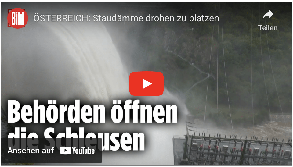 ÖSTERREICH: Staudämme drohen zu platzen!