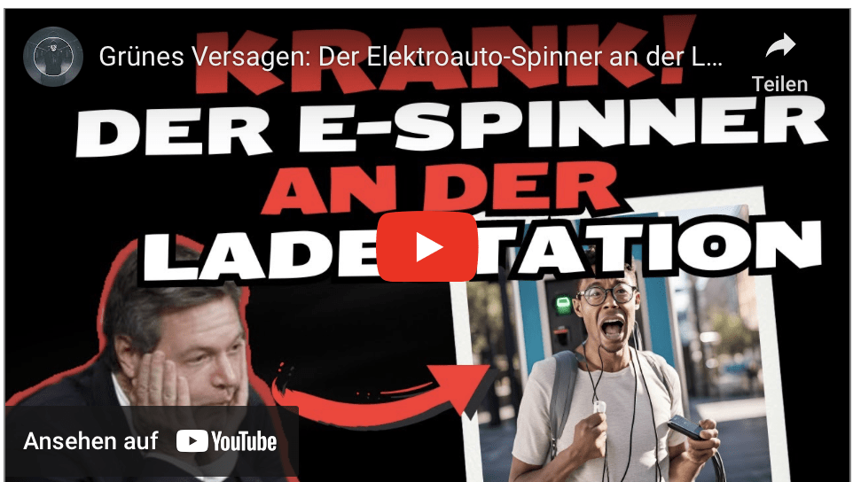Grünes Versagen: Der Elektroauto-Spinner an der Ladesäule!