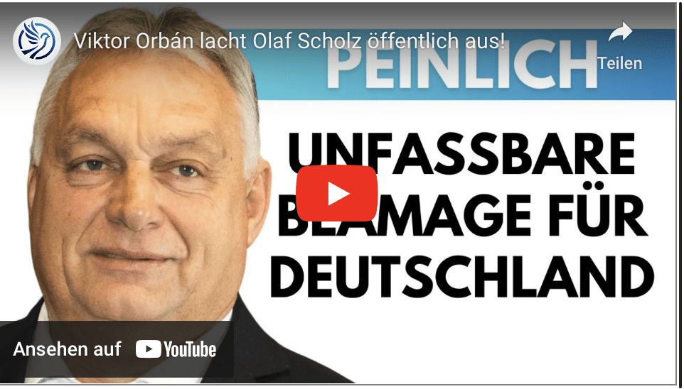 Viktor Orbán lacht Olaf Scholz öffentlich aus!