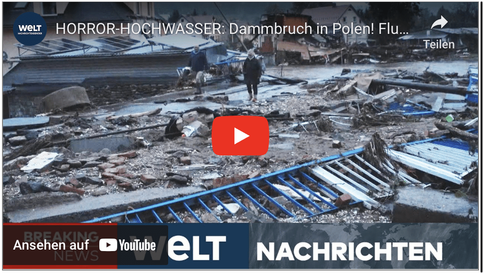 HORROR-HOCHWASSER: Dammbruch in Polen! Flutwelle zerstört Dorf – Evakuierung gestartet | WELT LIVE