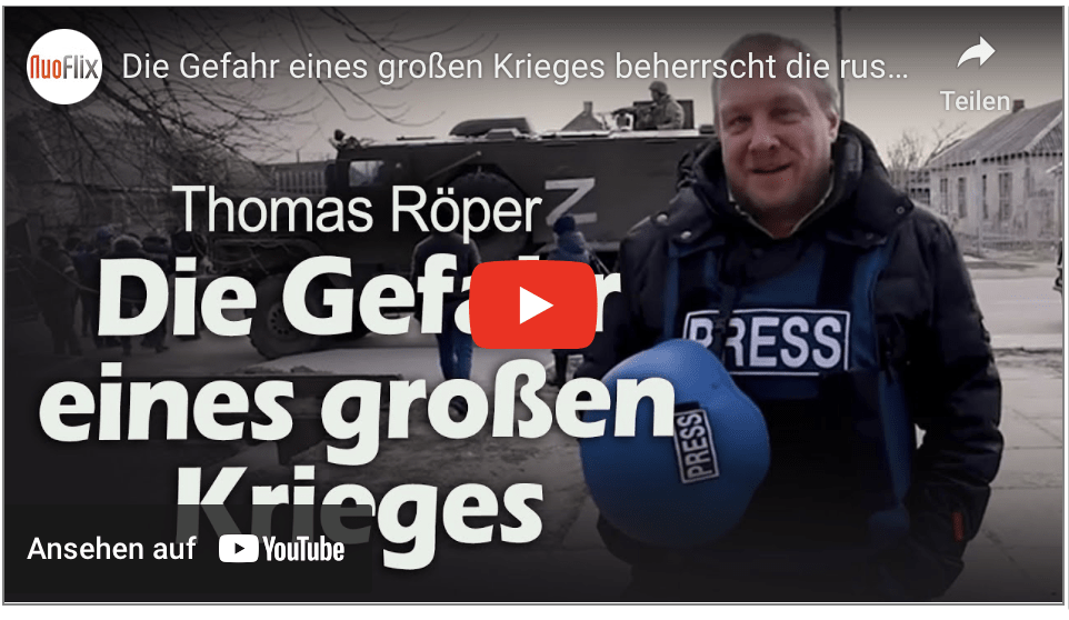 Die Gefahr eines großen Krieges beherrscht die russischen Nachrichten | Von Thomas Röper