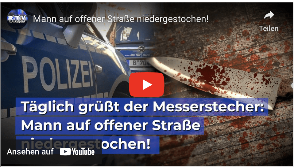 Mann auf offener Straße niedergestochen!