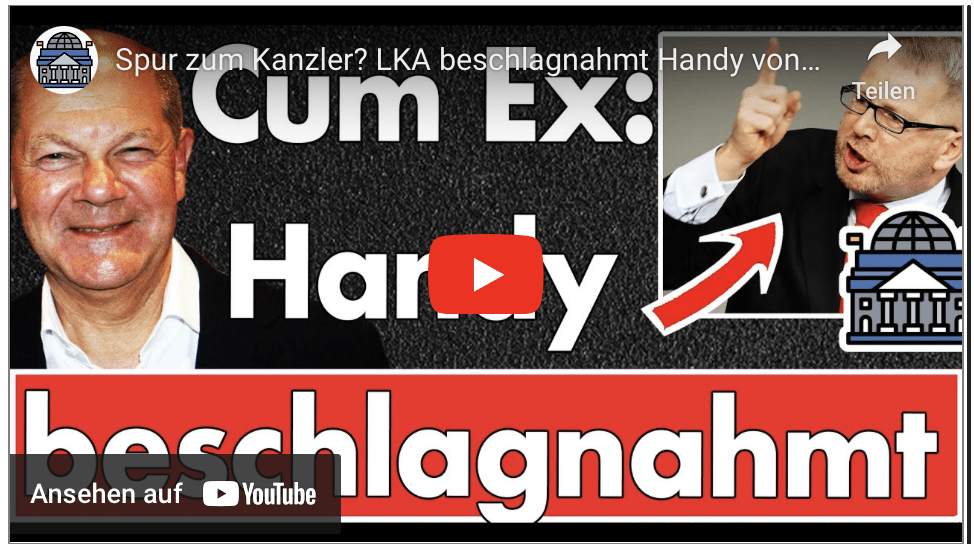 Spur zum Kanzler? LKA beschlagnahmt Handy von SPD-Funktionär Johannes Kahrs! CDU: CumEx-Wahlkampf?