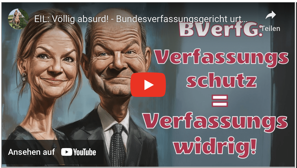 EIL: Völlig absurd! – Bundesverfassungsgericht urteilt: Verfassungsschutzgesetz = verfassungswidrig!