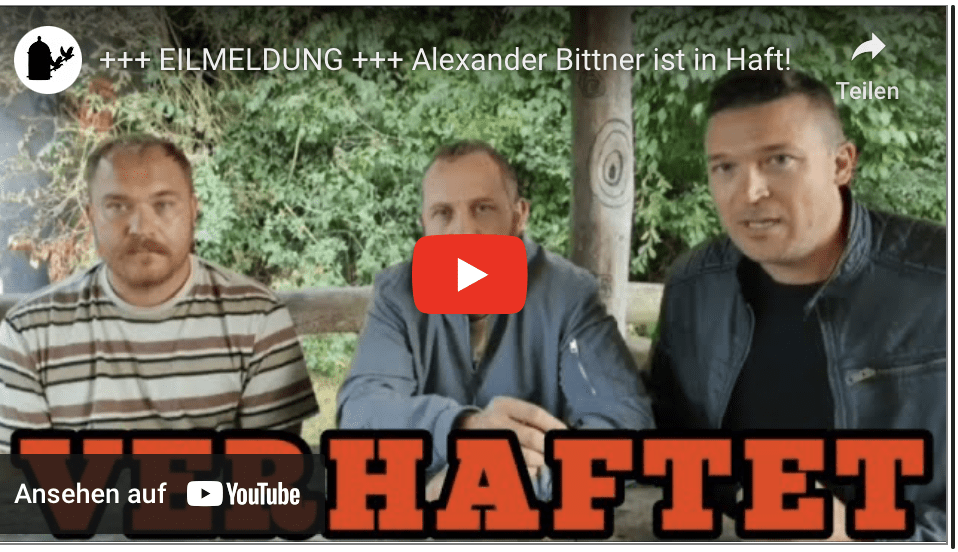 +++ EILMELDUNG +++ Alexander Bittner ist in Haft!