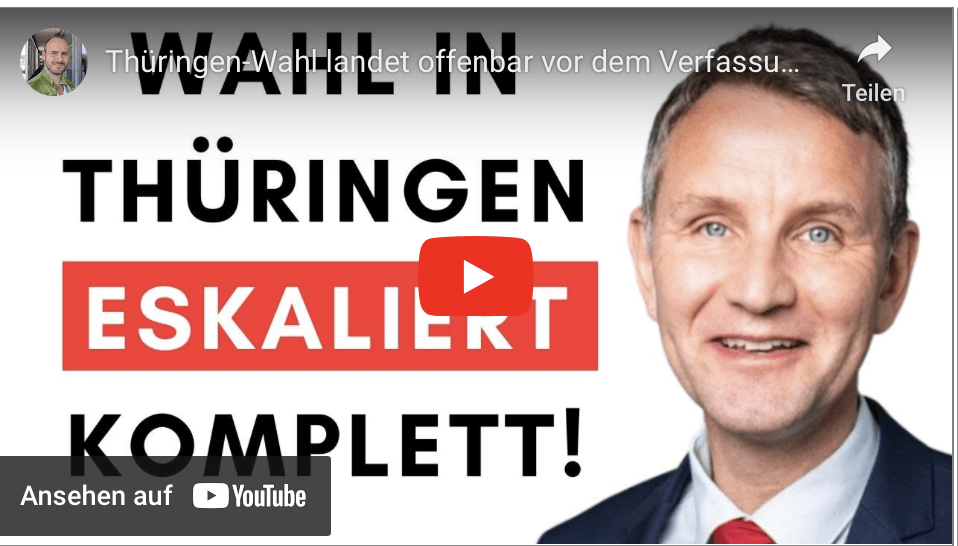 Thüringen-Wahl landet offenbar vor dem Verfassungsgericht!