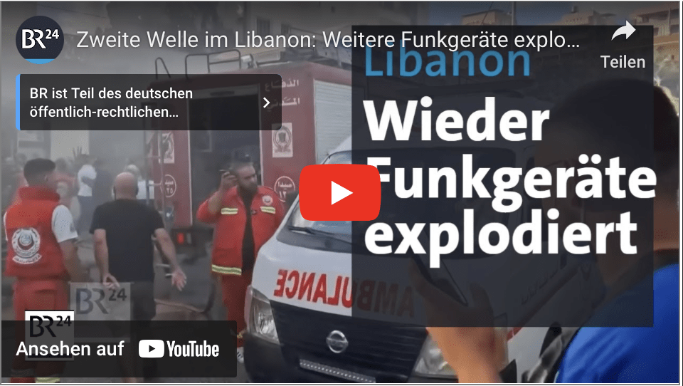 Zweite Welle im Libanon: Weitere Funkgeräte explodieren | BR24