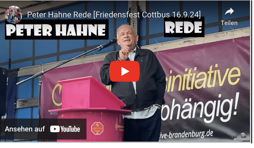 Peter Hahne Rede [Friedensfest Cottbus 16.9.24]
