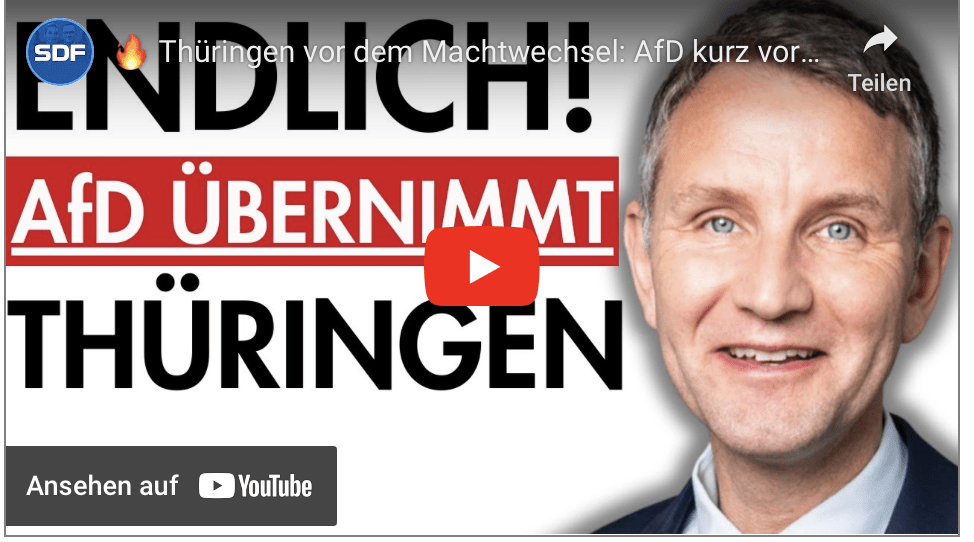 Thüringen vor dem Machtwechsel: AfD kurz vor der Regierungsübernahme!