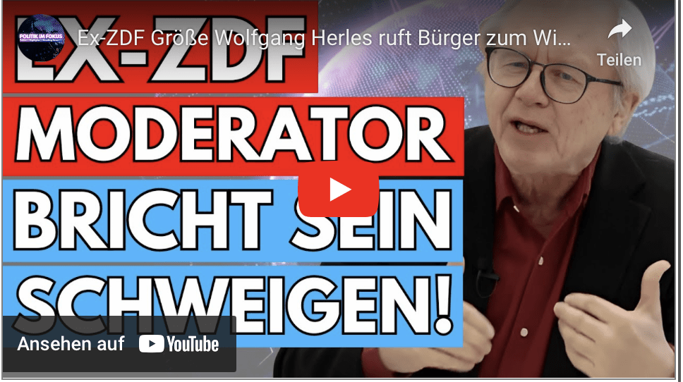 Ex-ZDF Größe Wolfgang Herles ruft Bürger zum Widerstand gegen den Staat auf AUF1 Interview