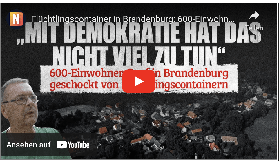 Flüchtlingscontainer in Brandenburg: 600-Einwohner-Dorf geschockt