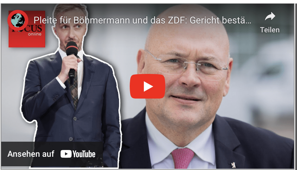Pleite für Böhmermann und das ZDF: Gericht bestätigt Fake News über Schönbohm!