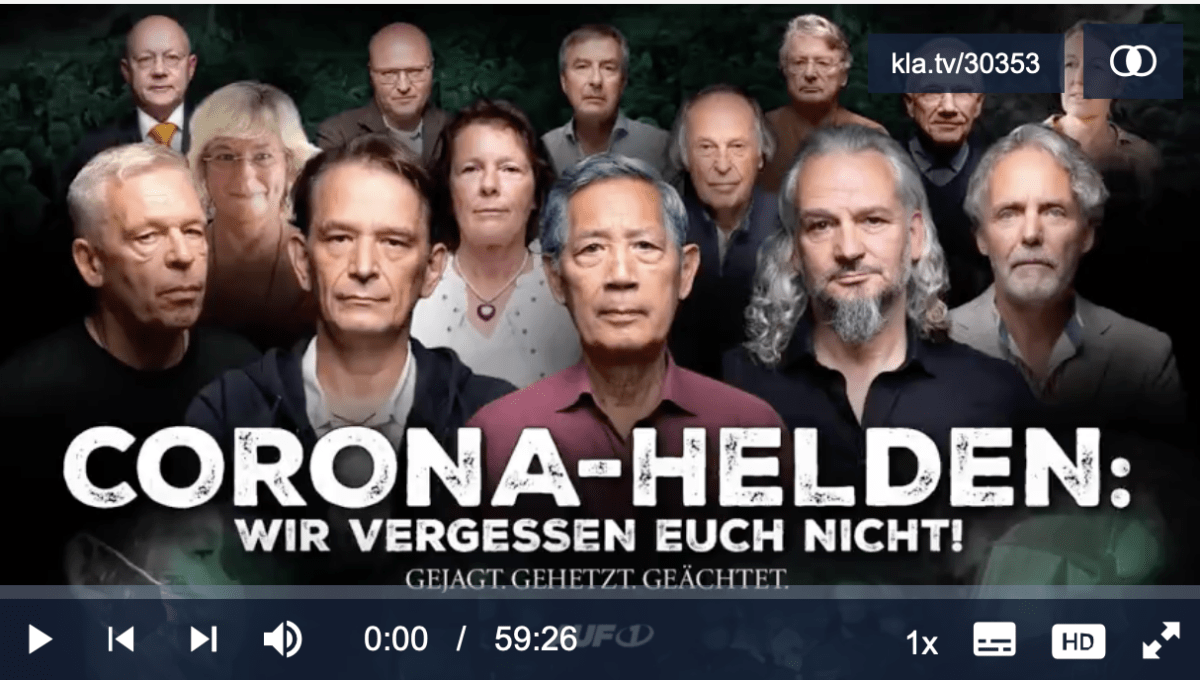 Doku von AUF1: Corona-Helden – gejagt, gehetzt, geächtet! Wir vergessen euch nicht!