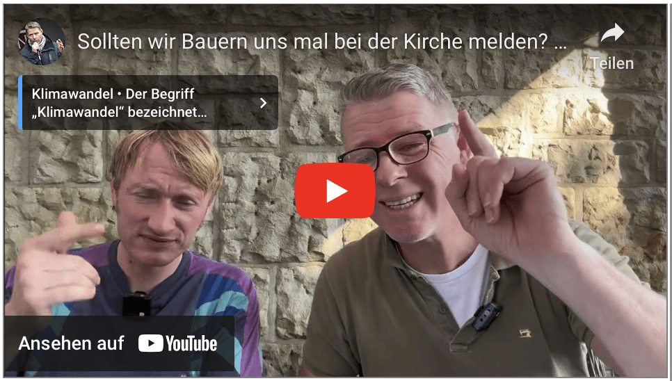Sollten wir Bauern uns mal bei der Kirche melden? Unfassbar!