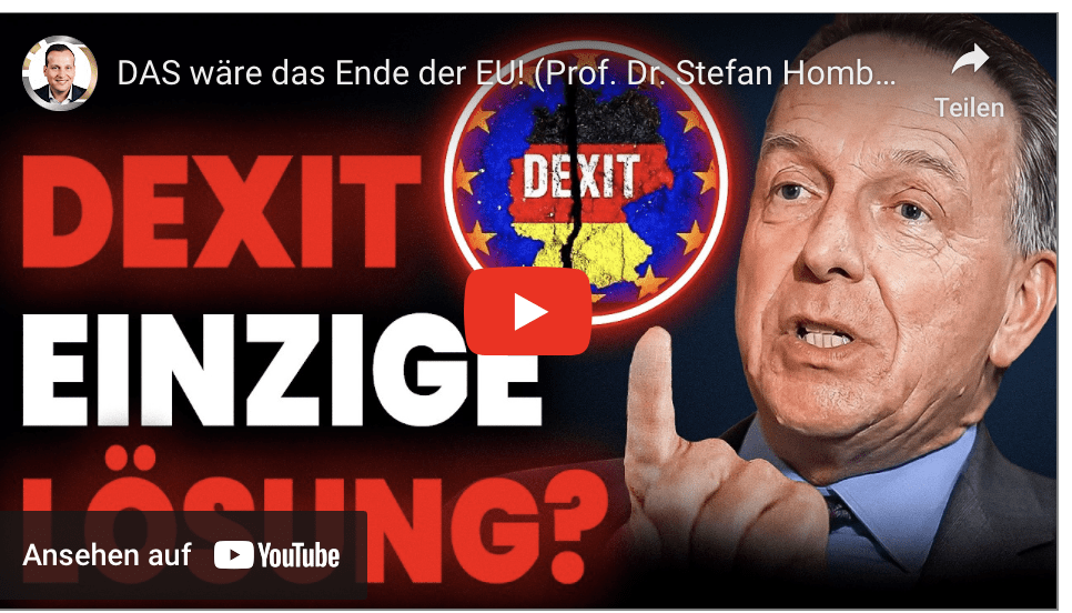 DAS wäre das Ende der EU! (Prof. Dr. Stefan Homburg)!