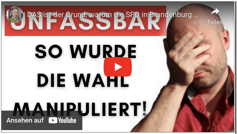 DAS ist der Grund, warum die SPD in Brandenburg gewonnen hat!