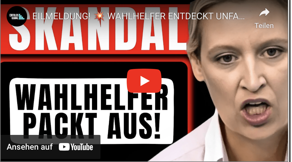 EILMELDUNG!  WAHLHELFER ENTDECKT UNFASSBARES!  DAS ZEIGT UNS DAS FERNSEHEN NICHT!