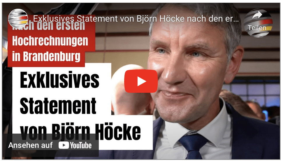 Exklusives Statement von Björn Höcke nach den ersten Hochrechnungen bei Landtagswahl in Brandenburg