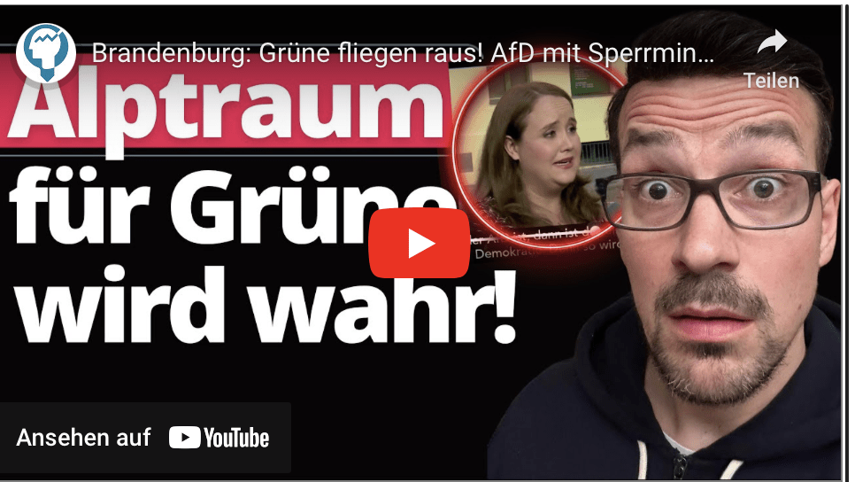 Brandenburg: Grüne fliegen raus! AfD mit Sperrminorität!