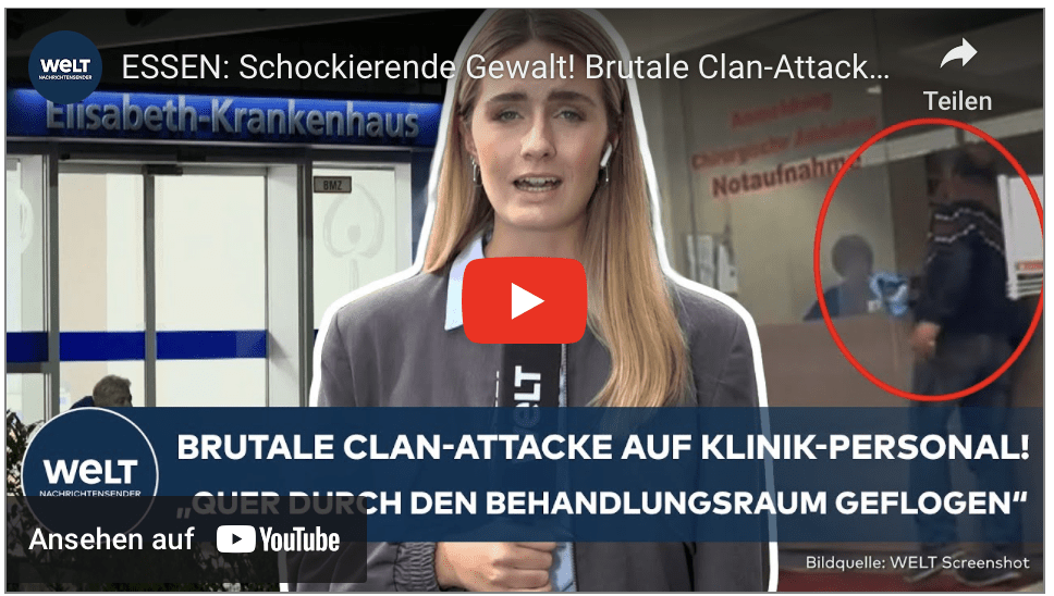 ESSEN: Schockierende Gewalt! Brutale Clan-Attacke auf Krankenhaus-Personal – Frau schwer verletzt
