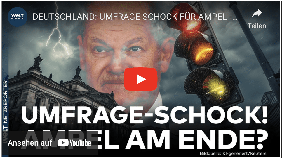 DEUTSCHLAND: UMFRAGE SCHOCK FÜR AMPEL – Jetzt wird es wirklich brenzlig für die Koalition!