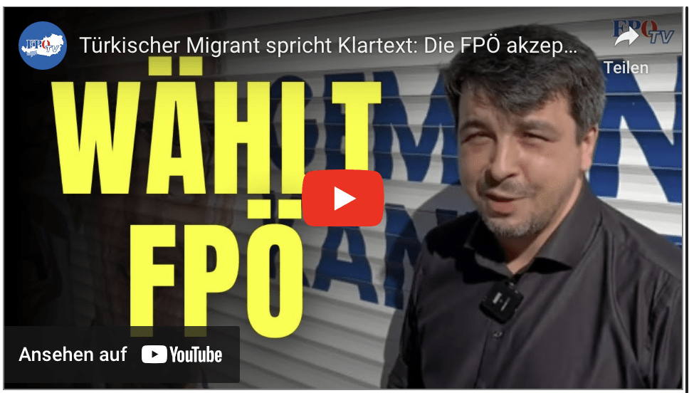 Türkischer Migrant spricht Klartext: Die FPÖ akzeptiert uns!