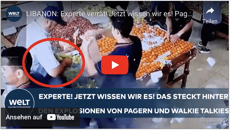 LIBANON: Experte verrät! Jetzt wissen wir es! Pager und Funkgeräte! Das steckt hinter Explosionen!