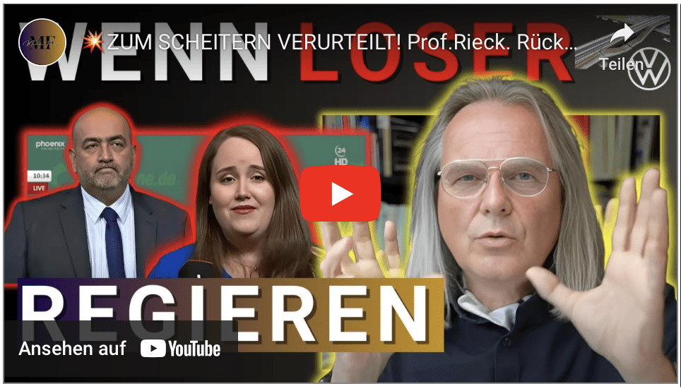 ZUM SCHEITERN VERURTEILT! Prof.Rieck. Rücktritt Ricarda Lang & Omid Nouripour Bündnis 90/Die Grünen