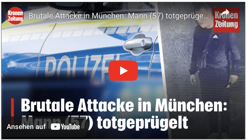 Brutale Attacke in München: Mann (57) totgeprügelt | krone.tv NEWS