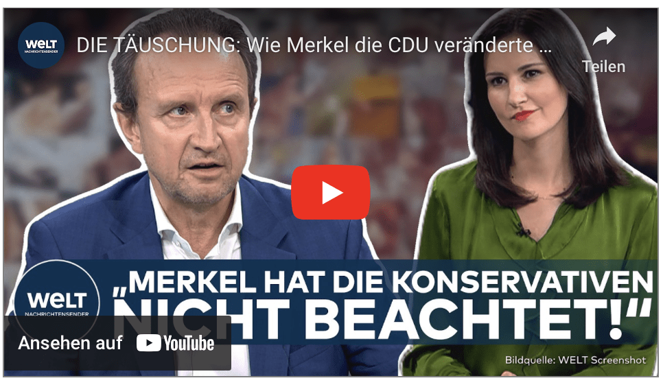 DIE TÄUSCHUNG: Wie Merkel die CDU veränderte – Autor Eckart Lohse im Gespräch!
