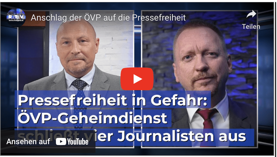 Anschlag der ÖVP auf die Pressefreiheit!