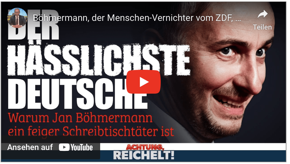 Böhmermann, der Menschen-Vernichter vom ZDF, und sein Boss Himmler| Achtung, Reichelt! vom 26.09.23