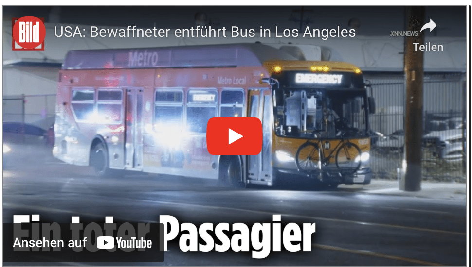 USA: Bewaffneter entführt Bus in Los Angeles
