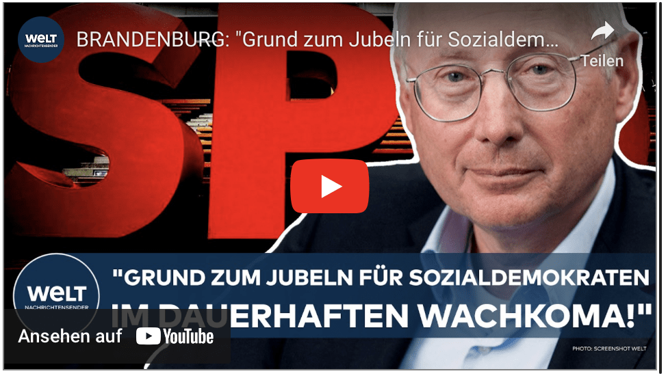 BRANDENBURG: „Grund zum Jubeln für Sozialdemokraten im dauerhaften Wachkoma!“ – Stefan Aust