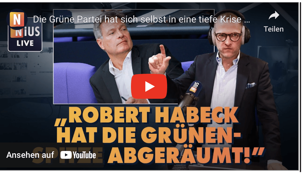Die Grüne Partei hat sich selbst in eine tiefe Krise gestürzt! | NIUS Live vom 26. September 2024