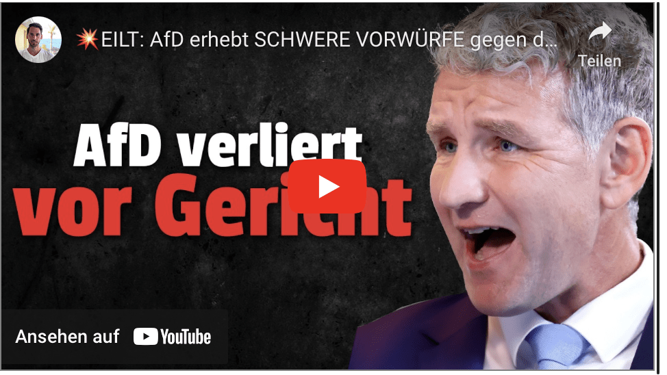EILT: AfD erhebt SCHWERE VORWÜRFE gegen das GERICHT!!