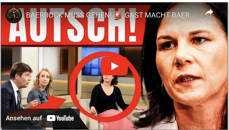 BAERBOCK MUSS GEHEN!  GAST MACHT BAERBOCK DIE HÖLLE HEIß!  DAS GEHT GERADE AUF TELEGRAM VIRAL!